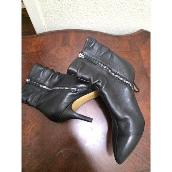 Bella Vita Leather Pointed Toe Ankle Boots Side Zippers & Kitten Heels Size 7.5w - Picture 7 of 13